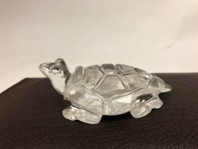 Crystal Turtle Quartz Brazilian Gemstone Natural Stone Hand Carved Home Decor - image 1