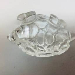 Crystal Turtle Quartz Brazilian Gemstone Natural Stone Hand Carved Home Decor - thumbnail 4