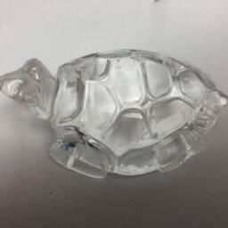 Crystal Turtle Quartz Brazilian Gemstone Natural Stone Hand Carved Home Decor - thumbnail 2