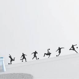 Set Of 7 - Football Players Removable Vinyl Wall Decal Stickers Kids Bedroom Sporty Decor - thumbnail 3