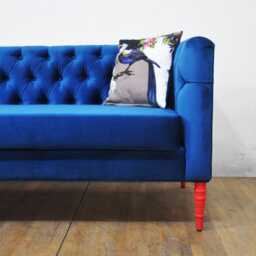 "Loveseat - Petrol Blue ""3-Seater Sofa" - thumbnail 4