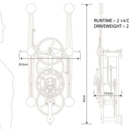 Sextus Wooden Clock Kit - thumbnail 4