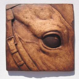 Horse Expressive Eyes Wallsculpture Art Tile - thumbnail 3