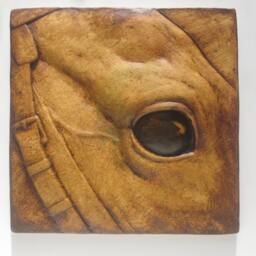 Horse Expressive Eyes Wallsculpture Art Tile - thumbnail 2