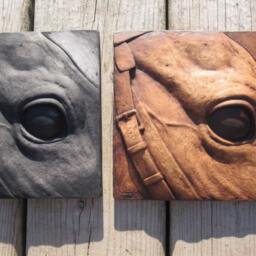 Horse Expressive Eyes Wallsculpture Art Tile - thumbnail 4