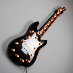 1.2M Fender Stratocaster Guitar Light - Led Wall Sign For Music Lovers & Studios - thumbnail 1
