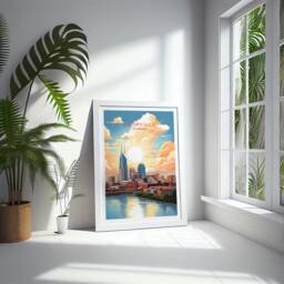 Nashville Travel Print - United States, Tennessee Poster, Home Decor, Gift Or Canvas - thumbnail 2