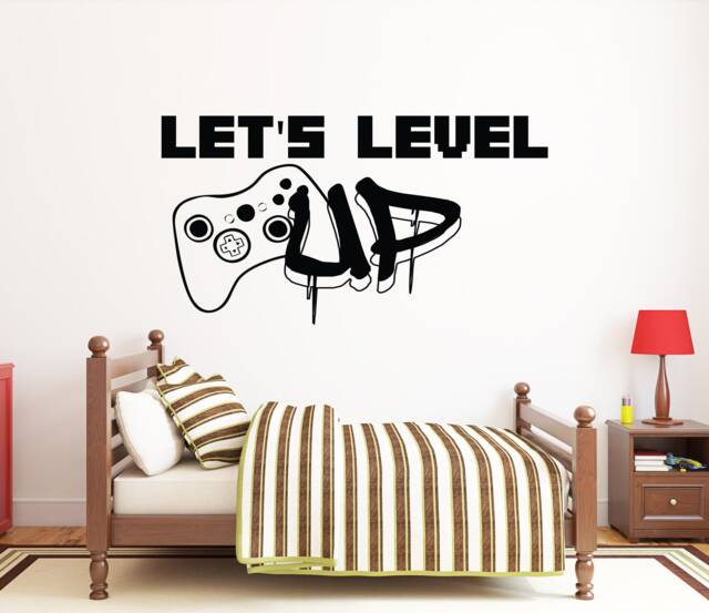 Gamer Wall Decal Video Game Controller, Gaming Room Decor 2430Re - image 1