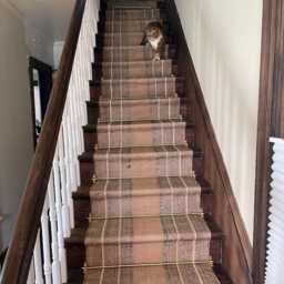 Brown Hallway Stair Runner Cotton Rug Custom Living Room Corridor Autumn Decor Carpet 2x10 3x15 4x20 Feet - thumbnail 1