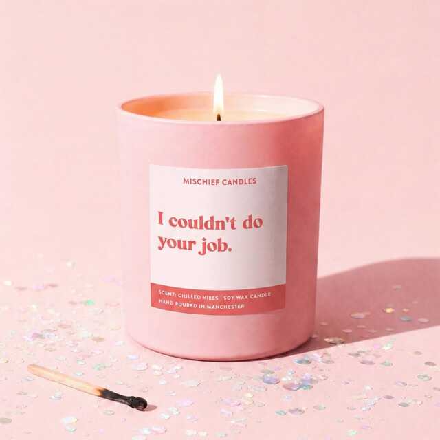 Funny Teacher Gift Appreciation Candle I Couldn't Do Your Job - image 1