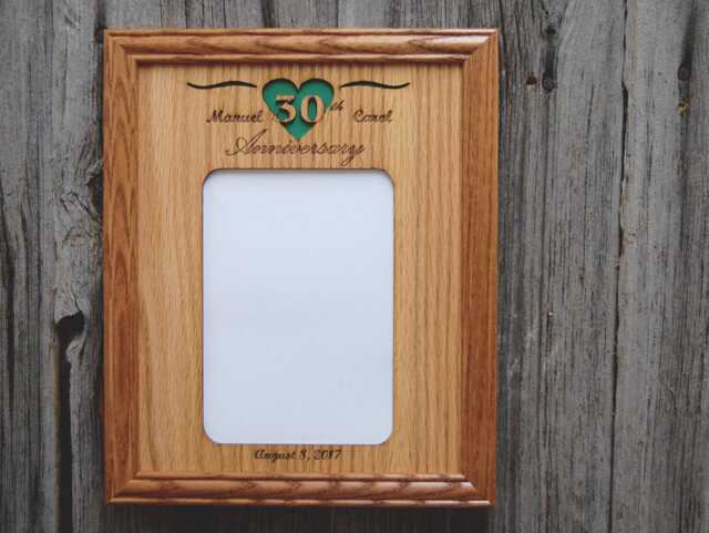 Personalized 30Th Anniversary Photo Frame - 8x10 Holds 5x7 Gift For Couple, Wedding - image 1