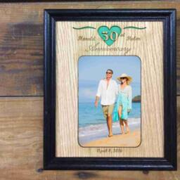 Personalized 30Th Anniversary Photo Frame - 8x10 Holds 5x7 Gift For Couple, Wedding - thumbnail 3