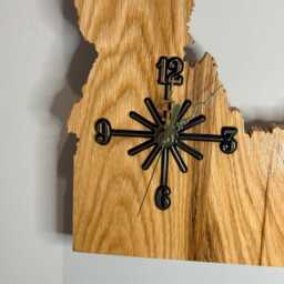 Idaho Handmade State Quarter Clock With Inlaid Quarters. Choice Of Wood. Customizable - thumbnail 4
