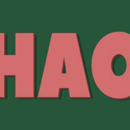 Chaos - Framed Print Metal Typography Gallery Wall Art Bold Prints Colourful Playroom Chunky - thumbnail 2