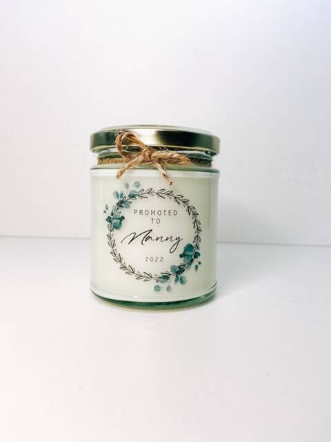 Promoted To Nanny Candle - You're Going Be A Pregnancy Announcement Reveal Grandparents - image 1