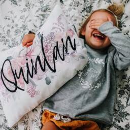 Personalized Girls Pillowcase Only Cute Nursery Decor Gift - thumbnail 3