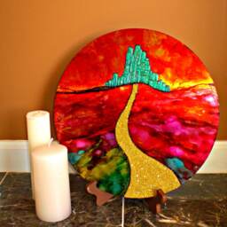 Wizard Of Oz Metal Painting Emerald City Wall Art - thumbnail 2