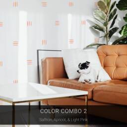 Line Group Wall Decals - Removable Stickers, Abstract Modern Art, Geometric Decor - thumbnail 3