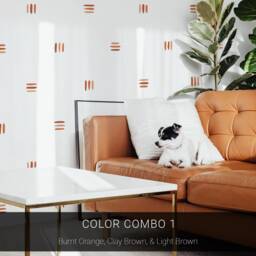 Line Group Wall Decals - Removable Stickers, Abstract Modern Art, Geometric Decor - thumbnail 2