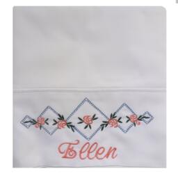 Flower Girl Rosebud Pillowcase Custom Embroidered Personalized - thumbnail 3