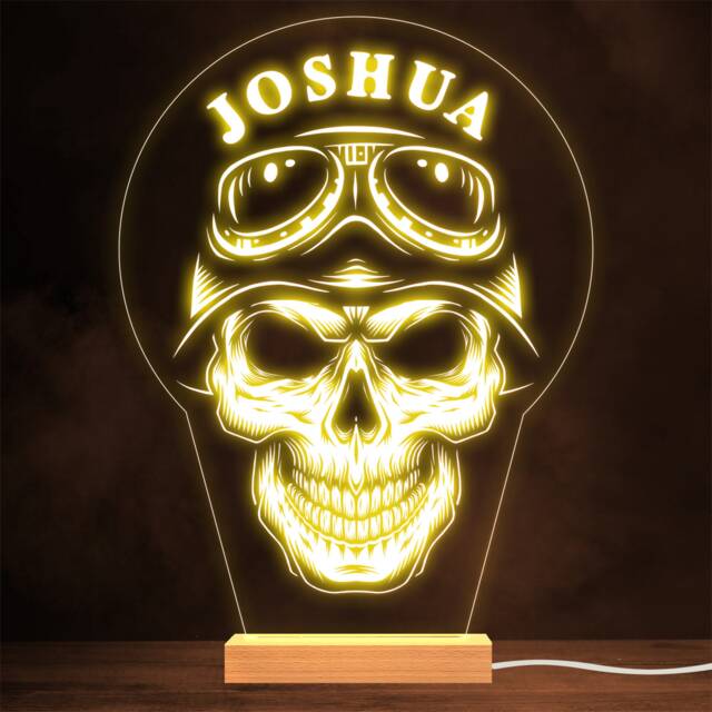 Skull Soldier Army Trooper Grunge Gothic Style Personalised Gift Night Light - image 1