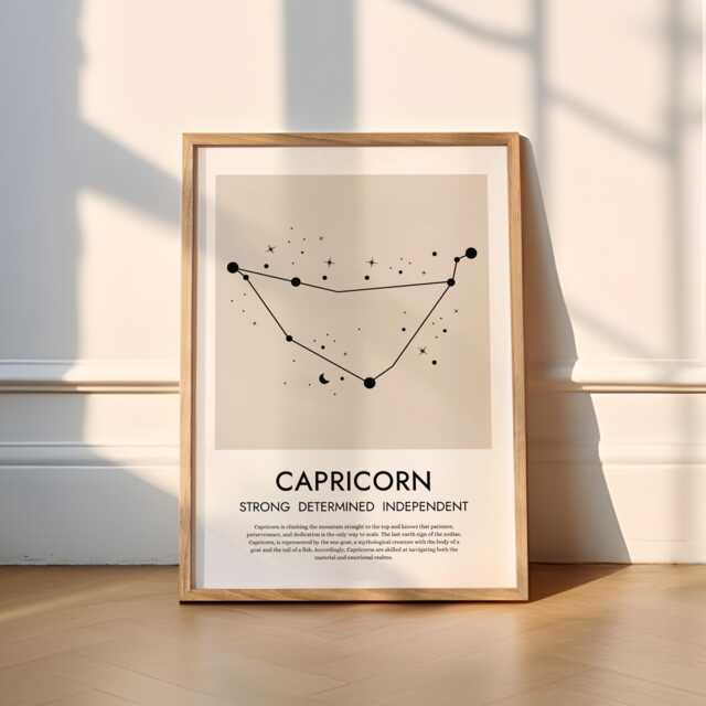 Zodiac Print - 12 Signs Spiritual - Star Sign, Astrology Poster, Aries, Pisces, Taurus, Gemini, Cancer, Leo, Virgo, Scorpio, Capricorn - image 1