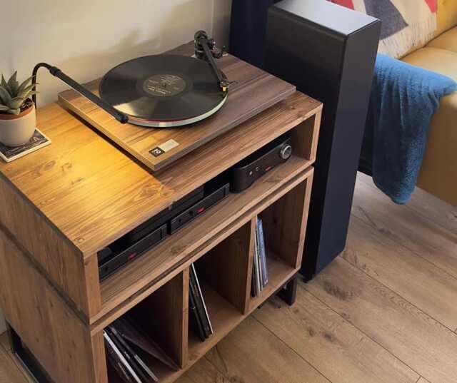 Vinyl Storage Unit - Record Player Stand Tv Stand Cabinet Hi Fi - image 1