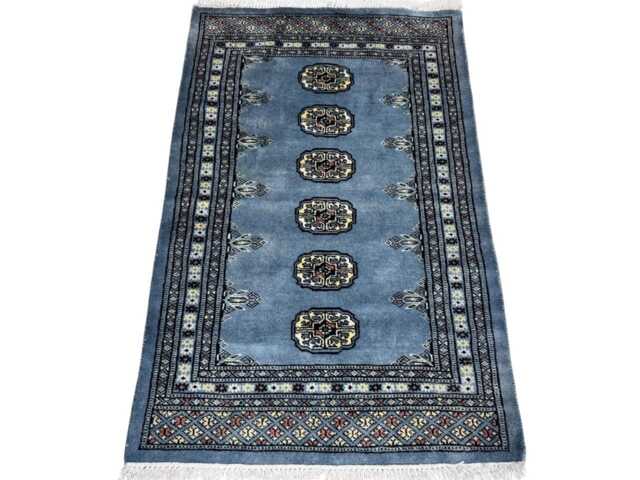 2.6x4 Gray Color Bokhara Rug - 0.80x1.20 Bedroom Luxury Area Turkish Fine Quality Afghan - image 1
