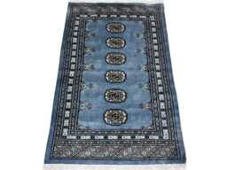 2.6x4 Gray Color Bokhara Rug - 0.80x1.20 Bedroom Luxury Area Turkish Fine Quality Afghan