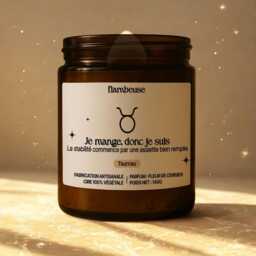 Handmade Scented Candle With Astrological Signs - 12 To Choose From Wooden Wick, Vegetable Soy Wax, Grasse Fragrance Astrological Gift - thumbnail 4