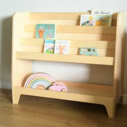 Montessori Bookcase Plywood Children's Library & Toy Shelf - thumbnail 3