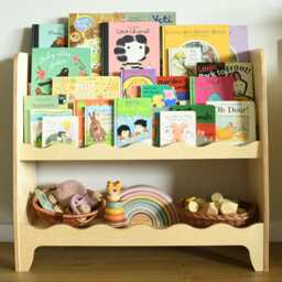Montessori Bookcase Plywood Children's Library & Toy Shelf - thumbnail 4