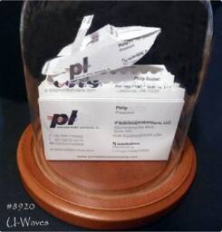 Speed Boat Business Card Sculpture Item 8920 - thumbnail 1