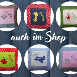 Embroidered Cushion Bird + Name //Lilac// 40x40 cm Pillowcase Gift Cuddly Cushion Snuggle Personalized - thumbnail 3