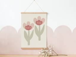 Personalised Sisters Prints. Flower Name Print For Girls Bedroom, Nursery Or Playroom - Print Only - thumbnail 1