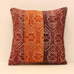 Decorative Pillow 16x16 Turkish Textile Cover Home Living Design Sofa Vintage Rustic Throw Pillov Covers Old Cushion 4Kf-233 - thumbnail 1