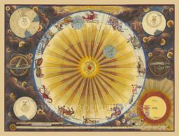 Zodiac Map Solar System Astrology Art Print - thumbnail 1