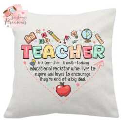 Teacher Cushion, Personalized Gift, School, Pillow, Back To School Present - thumbnail 2