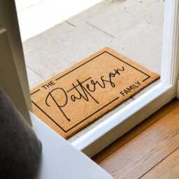 Custom Coir Doormat, Personalized Welcome Mat For Front Porch, Funny Housewarming Gift, Name, Family Indoor/Outdoor Use - thumbnail 3