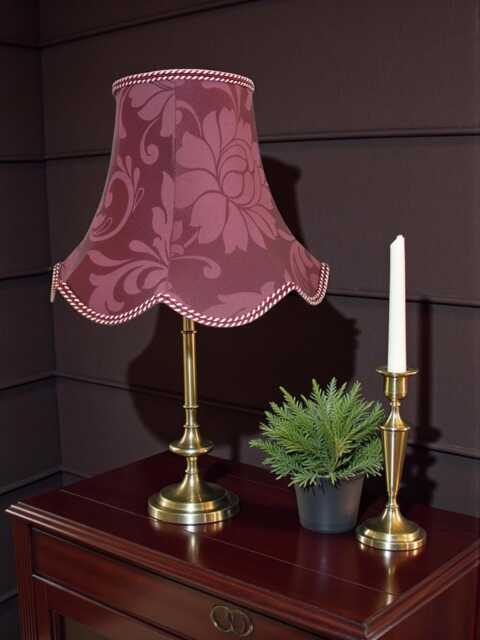 Wine Brocade Fabric Table Lamp Shades Handmade For Floor Standard Lampshade Ceiling Pendants Candle Clip On Wall Lights - image 1