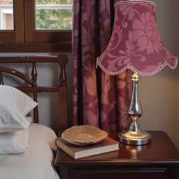 Wine Brocade Fabric Table Lamp Shades Handmade For Floor Standard Lampshade Ceiling Pendants Candle Clip On Wall Lights - thumbnail 3