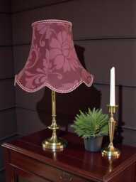 Wine Brocade Fabric Table Lamp Shades Handmade For Floor Standard Lampshade Ceiling Pendants Candle Clip On Wall Lights