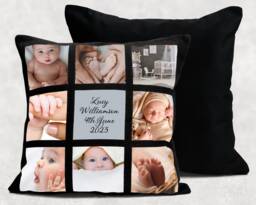 Personalized Baby Photo Collage Cushion Cover Keepsake Gift - thumbnail 1
