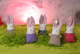 Toy Bunny, It Is A Soft Toy, Which Natural Cloth, Linen Bunny White Linen, Color