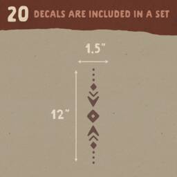 Tribal Pattern Wall Decals - Modern Stickers, Boho Nursery Decor, Kids Room Art, Scandinavian Home Decor - thumbnail 3