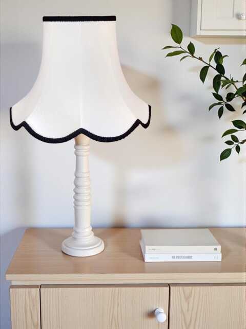 Traditional White Fabric Lampshade Handmade For Table & Floor Standard Lamp Bases, Wall Light Fixtures, Ceiling Fittings - image 1
