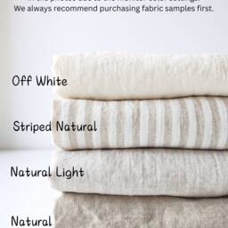 Canopy Curtains, Semi Sheer Linen Bed Custom Canopy Over The Bed, Off White Extra Long Set Of 2 Drapes - thumbnail 4