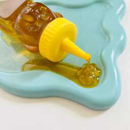 Honey Bear Wall Hanging/Dopamine Decor/ Maximalist Fake Food/ Food Pop Art/ Sculpture/ Funky Decor/Kitchen Decor - thumbnail 2