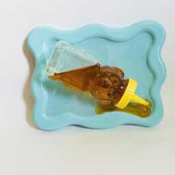 Honey Bear Wall Hanging/Dopamine Decor/ Maximalist Fake Food/ Food Pop Art/ Sculpture/ Funky Decor/Kitchen Decor - thumbnail 1