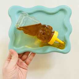 Honey Bear Wall Hanging/Dopamine Decor/ Maximalist Fake Food/ Food Pop Art/ Sculpture/ Funky Decor/Kitchen Decor - thumbnail 3